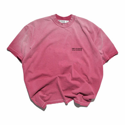 220 GSM Reverse Single Stitch T-Shirt - Faded Bordeaux