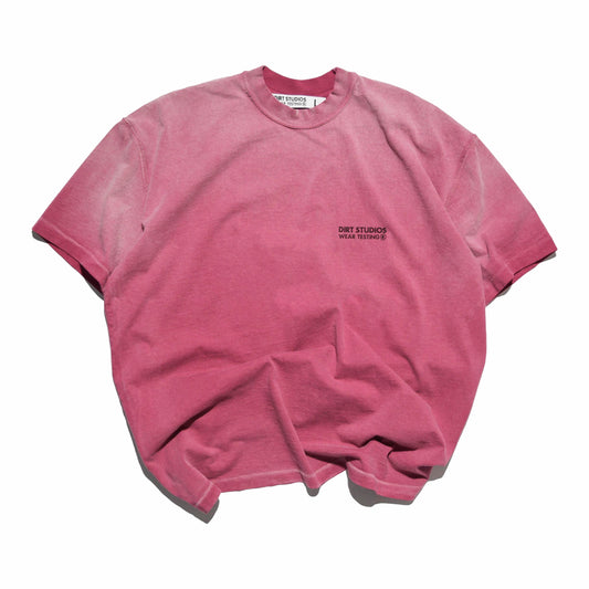 220 GSM Reverse Single Stitch T-Shirt - Faded Bordeaux