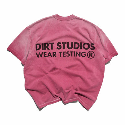 220 GSM Reverse Single Stitch T-Shirt - Faded Bordeaux