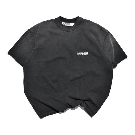 220 GSM Reverse Single Stitch T-Shirt - Faded Black