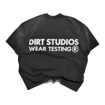220 GSM Reverse Single Stitch T-Shirt - Faded Black