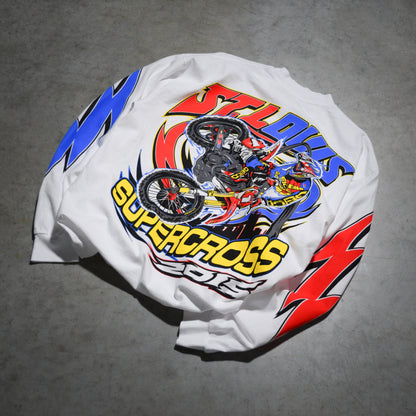 Dirt Studios® 2015 St. Louis Supercross Heavyweight Long Sleeve T-Shirt - White