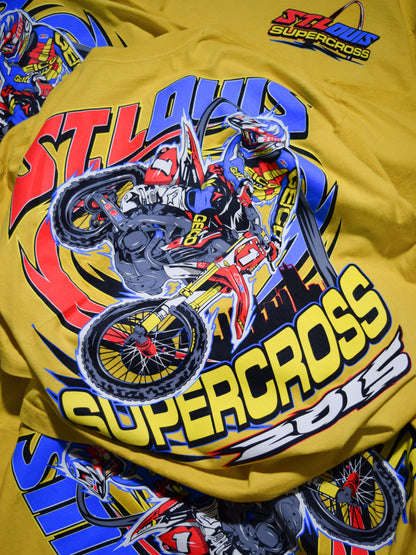 Dirt Studios® 2015 St. Louis Supercross T-Shirt - Vintage Yellow