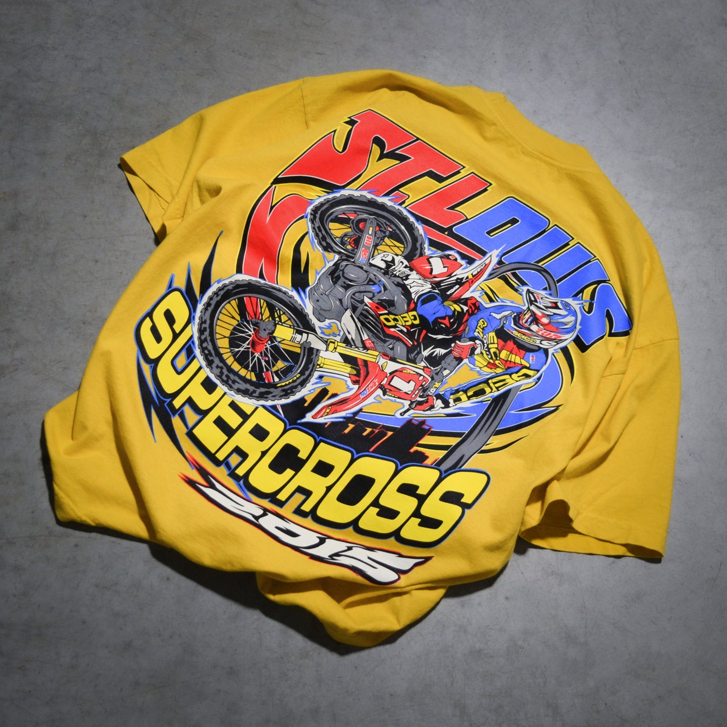 Dirt Studios® 2015 St. Louis Supercross T-Shirt - Vintage Yellow