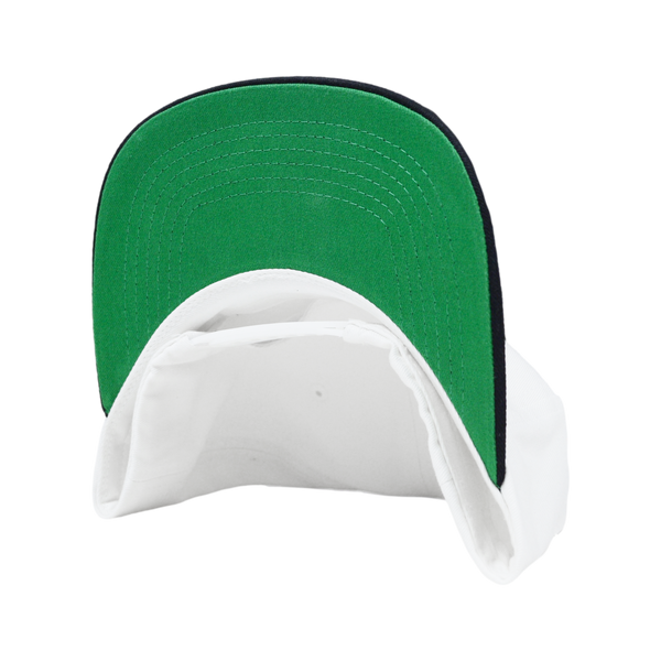Unsructured 5 Panel Snapback - White/Black