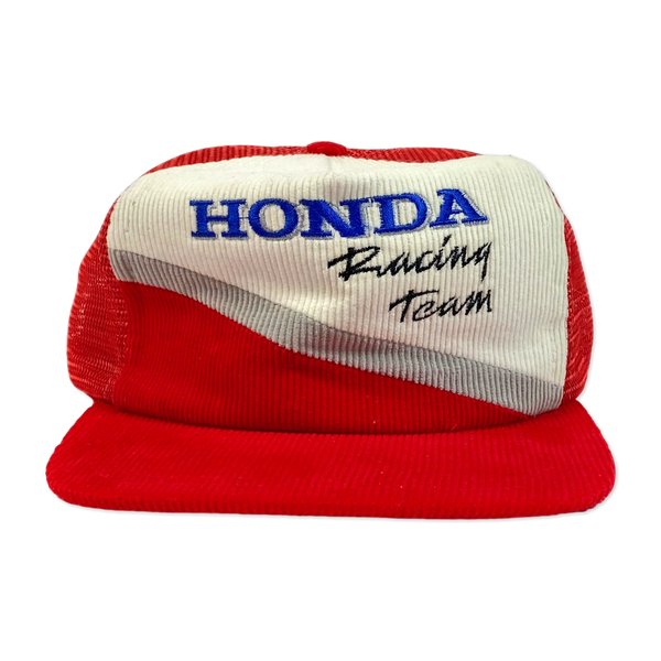 NOS 1991 Honda Racing Team Corduroy Snapback Hat