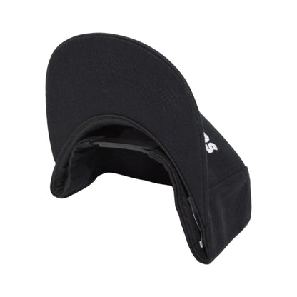 Unsructured 5 Panel Snapback - Black