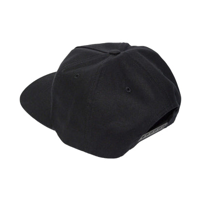 Unsructured 5 Panel Snapback - Black