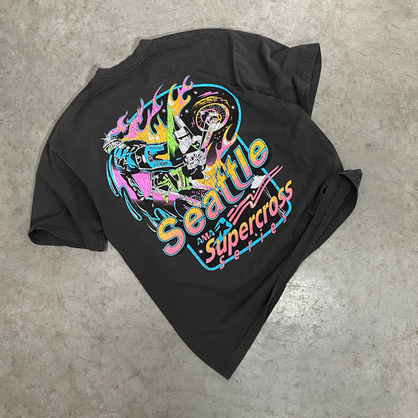 Dirt Studios® 1998 Seattle Supercross T-Shirt - Pink
